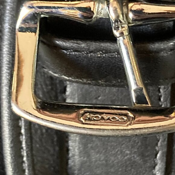 VINTAGE | Large Coach 5408 Black Leather Travel Backpack | Made in 2000 - Picture 11 of 12